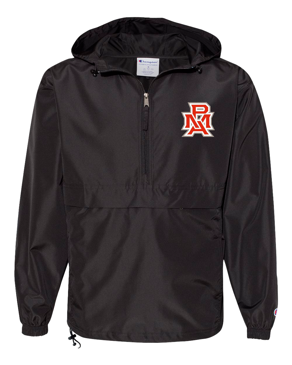 Champion Hooded Quarter Zip - Black