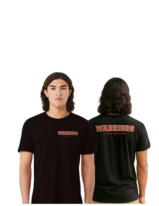 Warriors 3 Pillars T-Shirt Front & Back