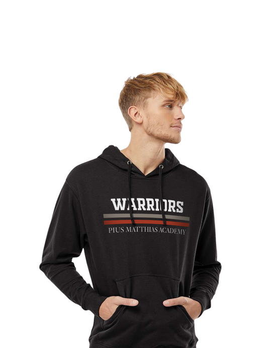 Warriors Stripe Hoodie Sweatshirt Black