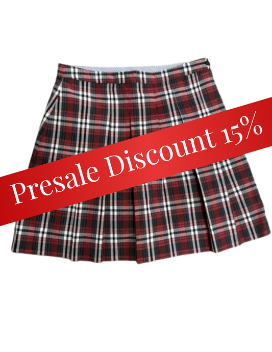 Plaid Pleated Skirt